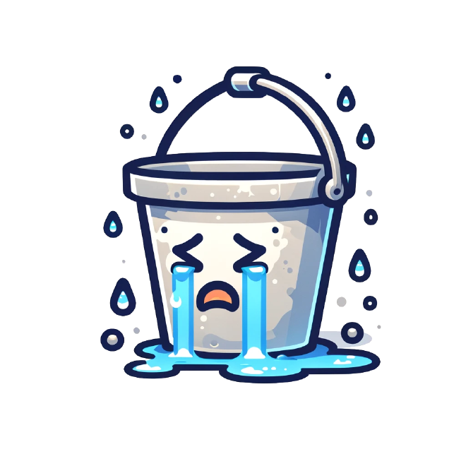 A crying bucket.