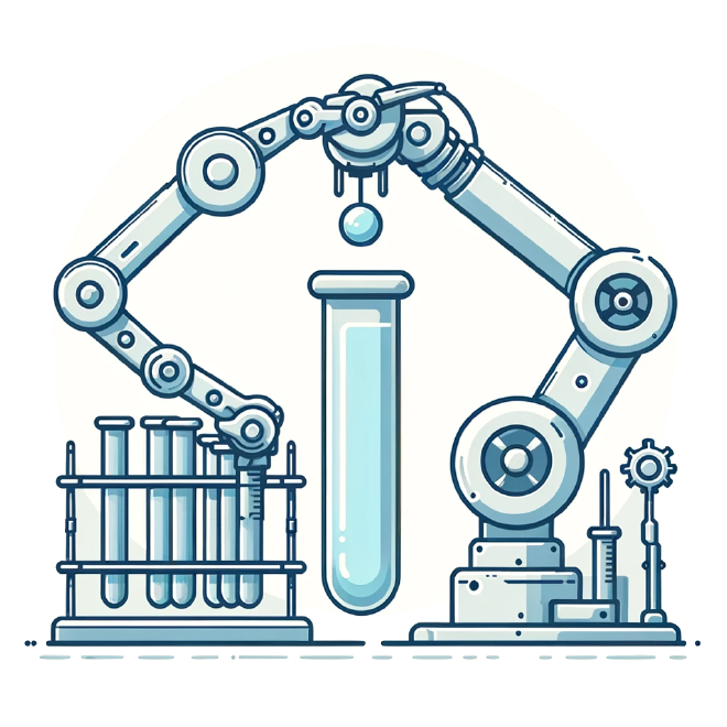 An automated testing setup.